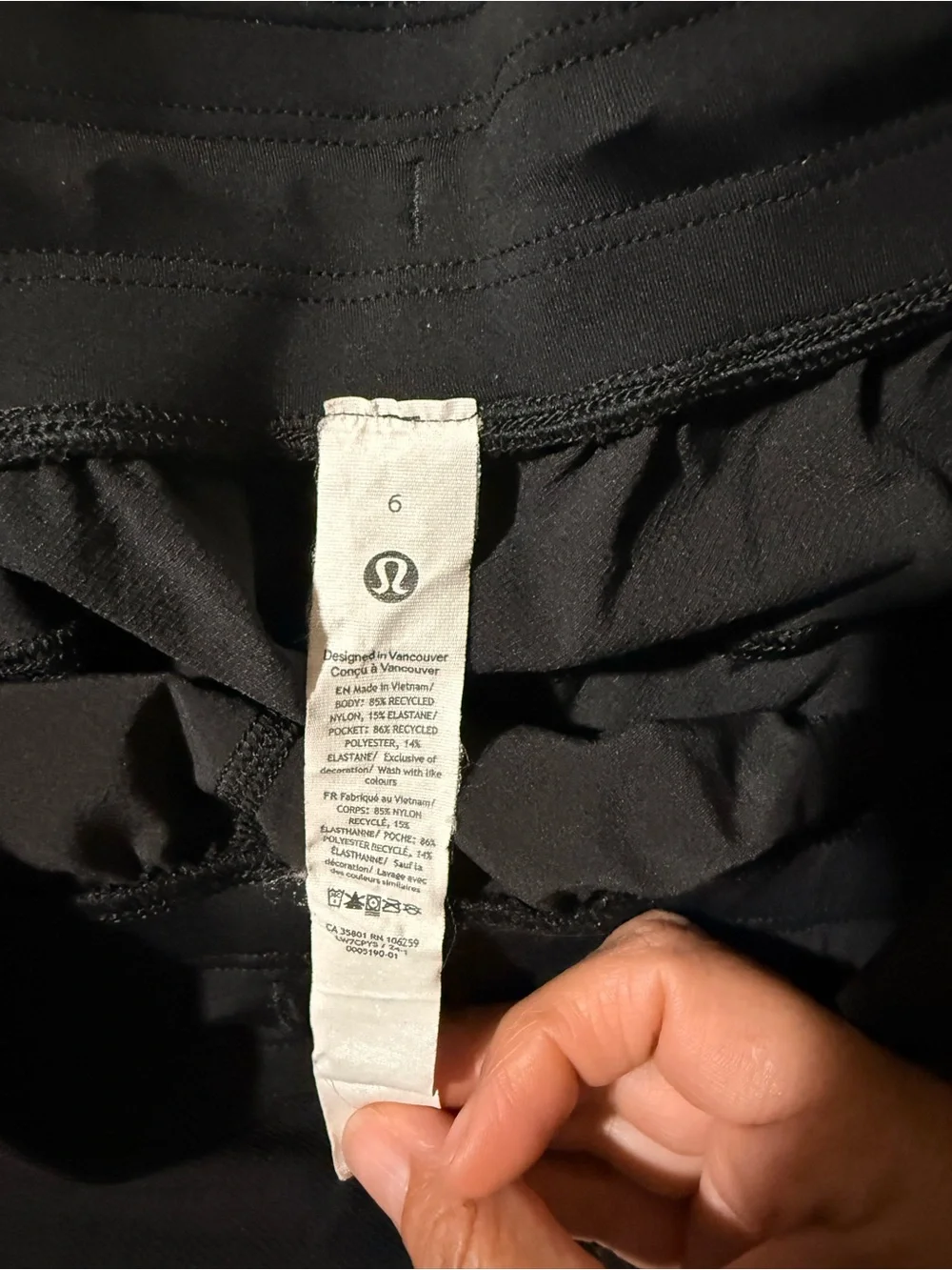 lululemon athletica Black Athletic Drawstring Shorts
